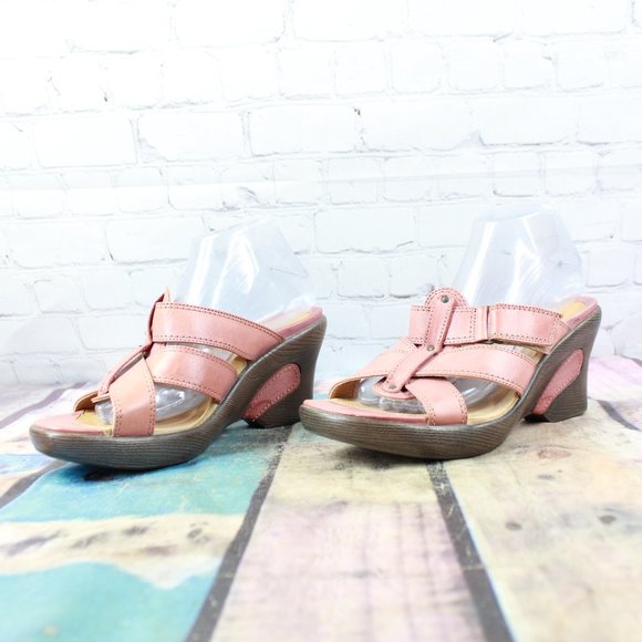 SANITA Strappy Slip On Wedge Sandals Size 10 / 40 - Picture 2 of 9